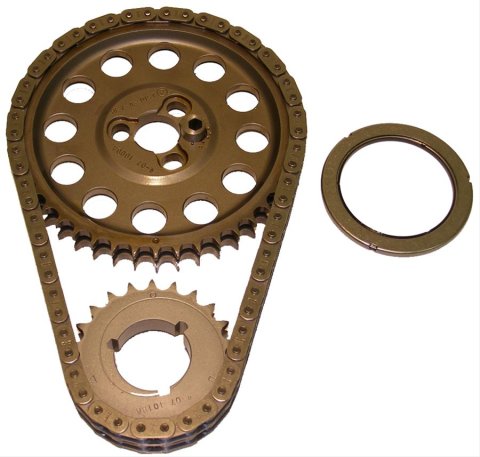 Cloyes Hex-A-Just Timing Sets 9-3100A-10 Chain and Gear Set, Hex-A-Just, Double Roller, -0.010 in., Billet Steel Sprockets, Chevy, Small Block, Set thumbnail 1