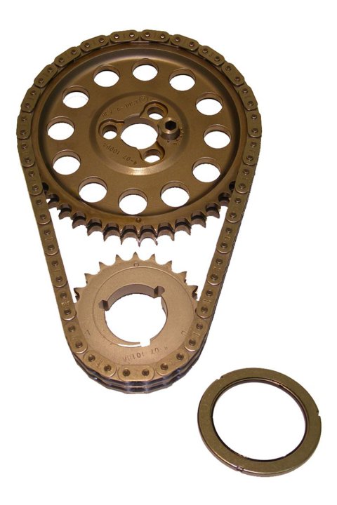Cloyes Hex-A-Just Timing Sets 9-3100A-10 Chain and Gear Set, Hex-A-Just, Double Roller, -0.010 in., Billet Steel Sprockets, Chevy, Small Block, Set thumbnail 2