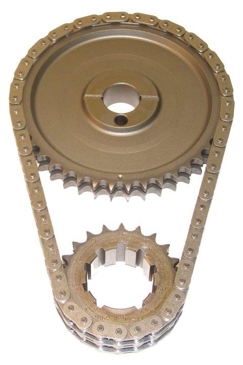 Cloyes Race Billet True Roller Timing Sets 9-3635X9-5 Chain and Gear Set, -0.005 in. Length, Double Roller, Steel Sprockets, Ford, Small Block, For use with 1-Piece Fuel Pump Eccentric, Set thumbnail 1
