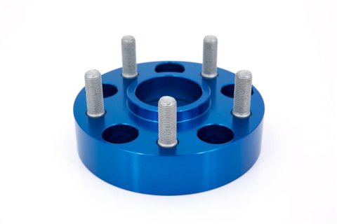 Spidertrax Off-Road 1.75 inch Wheel Spacers WHS024 Spacers, Billet Aluminum, Blue Anodized, in. Thick, 5 x 5 in. Bolt Pattern, Jeep, Pair thumbnail 3