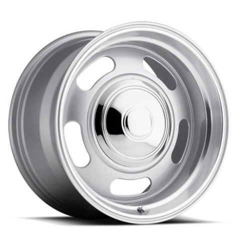 REV Wheels 107 Classic Rally Series Silver 17x9 Wheel, Classic, 17 in. x 9 in., Aluminum, Silver, 5 x 4.75/ 5 x 5 in. Bolt Circle, 5 in. Backspace, Each thumbnail 1