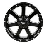 REV Wheels 885 Series Offroad Gloss Black Machined 17x9 Wheel, Series, Offroad, 17 in. x 9 in., Aluminum, Machined, 5 x 5 in./5.5 in. Bolt Circle, 4.53 in. Backspace, Each thumbnail 4