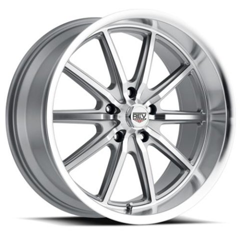 REV Wheels 110 Classic Series Anthracite 20x9.5 Wheel, Classic, 20 in. x 9.5 in., Aluminum, Anthracite, 5 x 4.75 in. Bolt Circle, 5.25 in. Backspace, Each