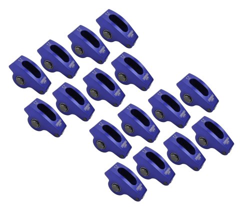 Howards Cams Billet Aluminum Rocker Arms 90075 Arms, Stud Mount, Full Roller, Aluminum, 1.7 Ratio, Fits 7/16 in. Stud, Chevy, 396-454, V8, Set of 16 thumbnail 1