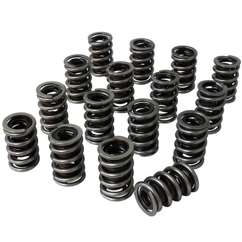 Howards Cams Electro Polished Pro-Alloy Mechanical Roller Valve Springs 98637 Springs, Dual, 1.550 in. Outside Diameter, 521 lbs./in. Rate, 1.190 in. Coil Bind Height, Set of 16 thumbnail 1