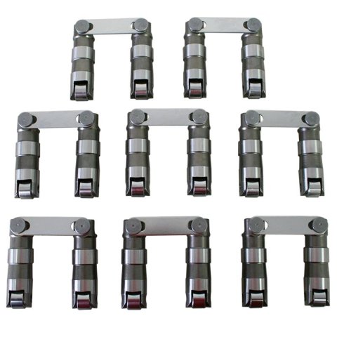 Howards Cams Maximum Effort Retrofit Hydraulic Roller Lifters 91261 Lifters, Retro-Fit, Center Offset, 288g, 0.700 Wheel Diameter, 2.606 in. Seat Height, Vertical Crossbar, Ford, Big Block, Set thumbnail 1