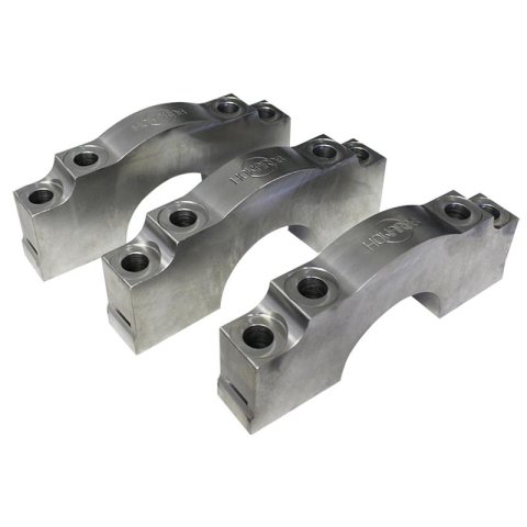 Howards Cams Extreme Billet Main Caps H454 Caps, Steel, Center, Straight Outer Bolts, 4-Bolt, Chevy, Big Block, Set of 3 thumbnail 1