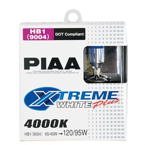 PIAA Xtreme White Plus Light Bulbs 19614 Bulbs, Plus, 9004/HB1 Bulb Style, Halogen, Blue, Pair thumbnail 1