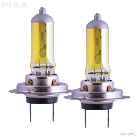 PIAA Light Bulbs HY106E Bulb, H7 Solar Yellow Twin Pack - 2500K - 12V 55W thumbnail 1