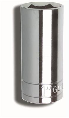 Gorilla Thin Wall Sockets 1316SKT Socket, Steel, Chrome, Wall, Deep Well, 6-Point Hex, 1/2 in. Drive, 13/16 in., Each thumbnail 1