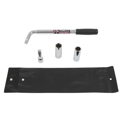 Gorilla Extendable Lug Nut Wrench Kits 1334 Wrench, Extension, Thin Wall Sockets, Collapsible, 21 in. Telescoping Handle, Each thumbnail 1
