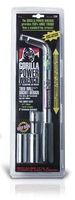 Gorilla Extendable Lug Nut Wrench Kits 1334 Wrench, Extension, Thin Wall Sockets, Collapsible, 21 in. Telescoping Handle, Each thumbnail 2