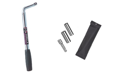 Gorilla Extendable Lug Nut Wrench Kits 1334 Wrench, Extension, Thin Wall Sockets, Collapsible, 21 in. Telescoping Handle, Each thumbnail 3