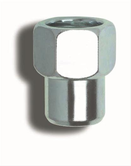 Gorilla Lug Nuts 73087SMB Nuts, 1/2 in.-20 RH, Shank, 0.69 Shank Diameter, 0.55 Shank Length, Open Ended, Chrome, Set of 4 thumbnail 3