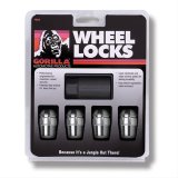 Gorilla Wheel Locks 71671N Lug Nuts, Conical Seat, 7/16 in. x 20 RH, Closed End, Locking, Chrome Plated Steel, Set of 4 thumbnail 1