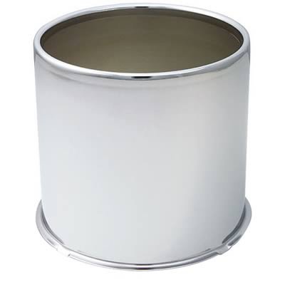 Gorilla Hub Covers HC205 Center Cap, Steel, Chrome, Push-Through, 4.900 in. Diameter, Open End Style, 4.900 in. Length, Each