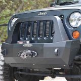 Rock Slide Engineering Bumpers FB-S-100-JK Rigid Shorty Front Bumper, Complete With Winch Plate, 2007-18 Jeep JK 2-4 Door thumbnail 3