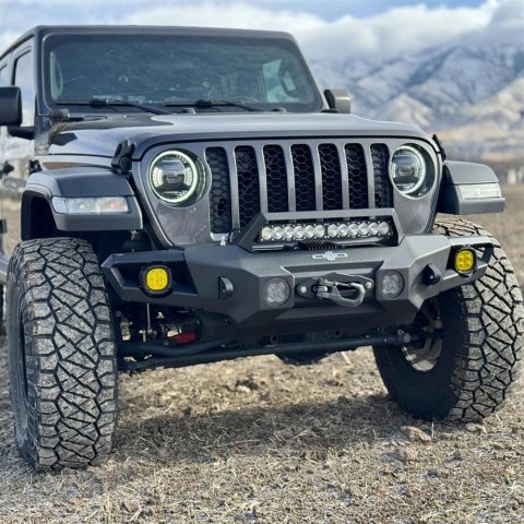 Rock Slide Engineering Bumpers FB-F-300-JL Mid Front Bumper With Winch Plate For 18-25 Jeep Wrangler JL 2-4 Door 20-25 Gladiator thumbnail 9
