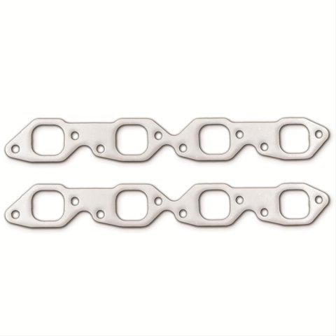 Remflex Exhaust Header Gasket Sets 2029 and Manifold Gaskets, Rectangular Port, Graphite, Fits Old-style GM Performance ZZ502 Heads, Chevy, 7.4L, 8.2L, Pair thumbnail 1