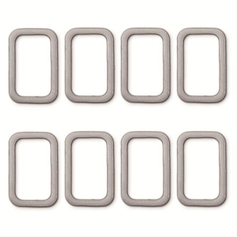 Remflex Exhaust Header Gasket Sets 3034 and Manifold Gaskets, Rectangular Port, Graphite, for Applications with Bassani Model 46049C Headers, 4-valve Only, Ford 4.6L, Set of 8 thumbnail 2