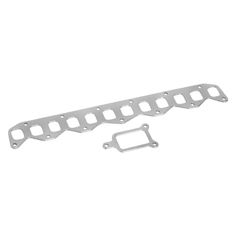 Remflex Exhaust Header Gasket Sets 6008 and Manifold Gaskets, Square Port, Graphite, Includes Riser Gasket, Chrysler, Dodge, Plymouth, L6, Each thumbnail 1