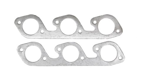 Remflex Exhaust Header Gasket Sets 3044 Gasket, Graphite, Round Port, Ford, V6, Pair thumbnail 2
