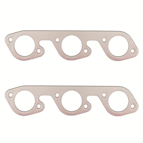 Remflex Exhaust Header Gasket Sets 3044 Gasket, Graphite, Round Port, Ford, V6, Pair thumbnail 3