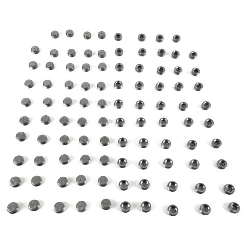 Pioneer Plugs PP-554-100 Fitting, Internal Allen Head Pipe Plug, 3/8 in. NPT, Steel, Natural, Set of 100 thumbnail 1