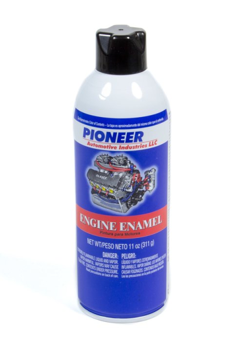 Pioneer Engine Enamel 11 Oz. Gloss Black T-26-A Paint, Enamels Qty. 6, Black, Gloss, oz., Aerosol, Set of 6