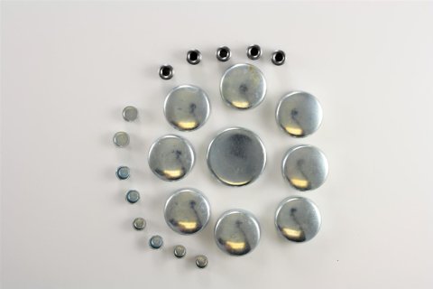 Pioneer Performance Freeze Plugs PE-100 Plug Kit, Steel, Chevy, Small Block, Kit thumbnail 1