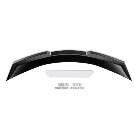 Drake Wicker Bill-Style C8 Rear Spoilers CV-C8R190001-PASB Spoiler, Rear, Bill, ABS Plastic, Satin Black, Chevrolet, Each thumbnail 1