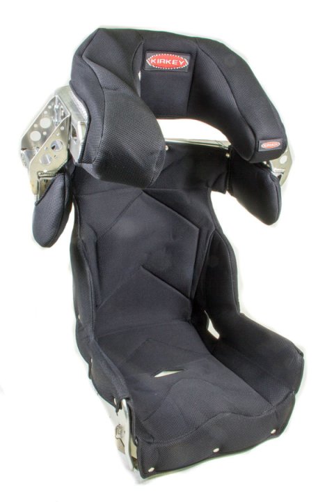 Kirkey 73 Series Containment Seat and Cover Kits 73170KIT Cover, 71 Series, Highback, Aluminum, Black Cloth Cover, 17 in. Width, Each thumbnail 1