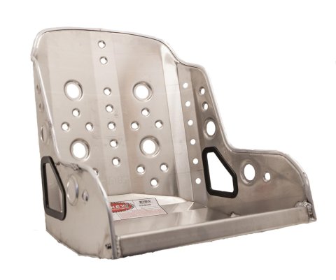 Kirkey 55V Series Aluminum Vintage Class Bucket Seats 55185V and Bench Seats, Seats, Fixed Back Bucket, 10 To 20 degree, Aluminum, Natural, 18.50 in. Width, Each thumbnail 1