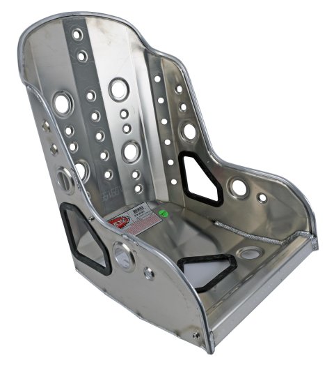Kirkey 55V Series Aluminum Vintage Class Bucket Seats 55150V and Bench Seats, Seats, Fixed Back Bucket, 10 To 20 degree, Aluminum, Natural, 15.00 in. Width, Each thumbnail 3