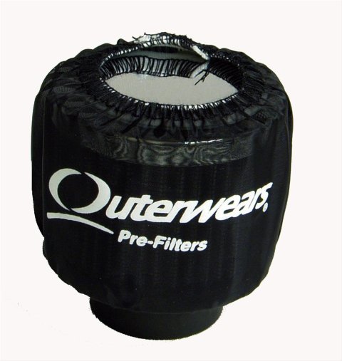 Outerwears Prefilters 10-1013 Air Cleaner Pre-Filter, Non-Shielded, Polyester, Black, 3 in. Diameter, 2.5 in. Height, Each thumbnail 1