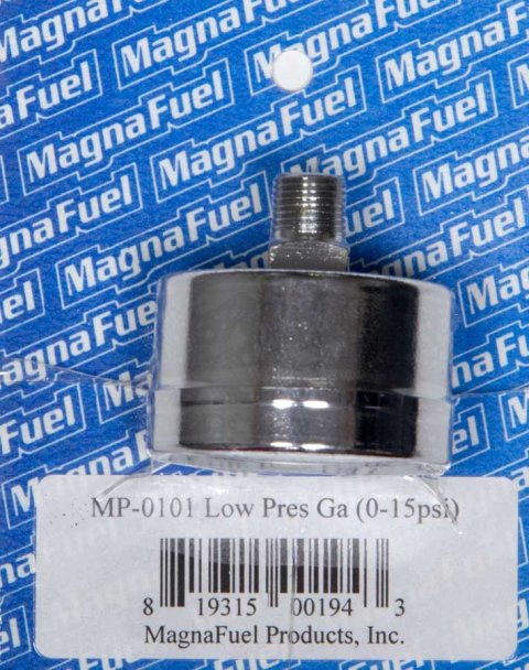 MagnaFuel Analog Fuel Pressure Gauges MP-0101 Gauge, Pressure, 0-15 psi, 1 1/2 in., Analog, Mechanical, Black Face, Each thumbnail 2