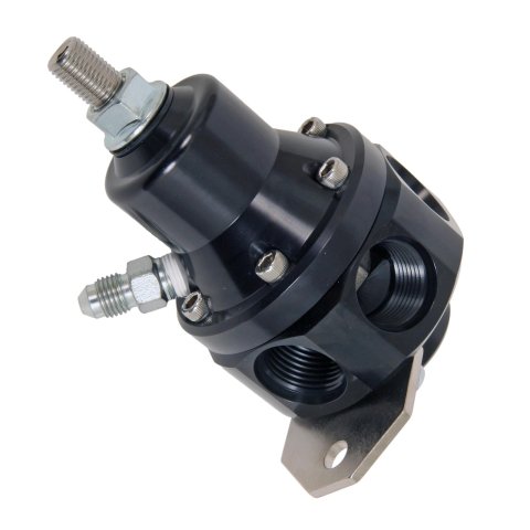 MagnaFuel Carbureted Fuel Pressure Regulators MP-9945-BLK Regulator, Carbureted, Return Style, Black, 3-12 psi, Inline, Each thumbnail 1