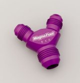 MagnaFuel Y-Fittings MP-6286 Fitting, Y, -8 AN/-6 AN/-6 AN Male All, Aluminum, Purple Anodized, Each thumbnail 2