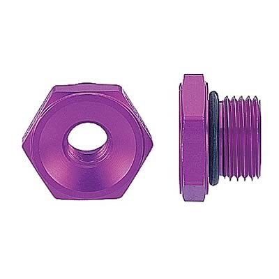 MagnaFuel Pressure Gauge Adapters MP-3072 Fuel Adapter, -8AN O-Ring w/ 1/8 in. NPT Center thumbnail 1