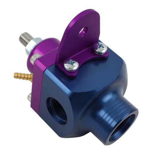 MagnaFuel Carbureted Racing Fuel Pressure Control Units MP-9833-B Regulator, with Boost Control, 4-12 psi, Gasoline, Alcohol, Aluminum, Blue Anodized, Each thumbnail 2