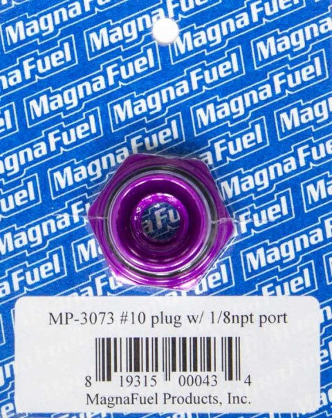 MagnaFuel Pressure Gauge Adapters MP-3073 Fuel Adapter, -10AN O-Ring w/ 1/8 in. NPT Center thumbnail 2