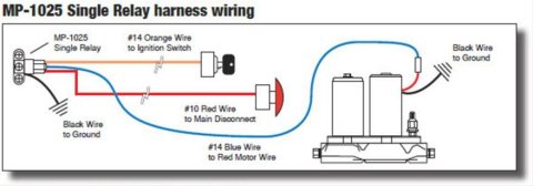 30 amps MagnaFuel Fuel Pump Relay Harness MP-1025 Relay, Pump, Amp, Single Pole, Each thumbnail 1