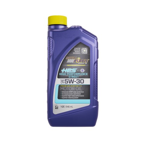 5w30 Royal Purple HPS High Performance Street Motor Oil 36530 Engine Oil, Street, Synthetic, 5W30, ZDDP Enhanced, 1 qt., Set of 6 thumbnail 1