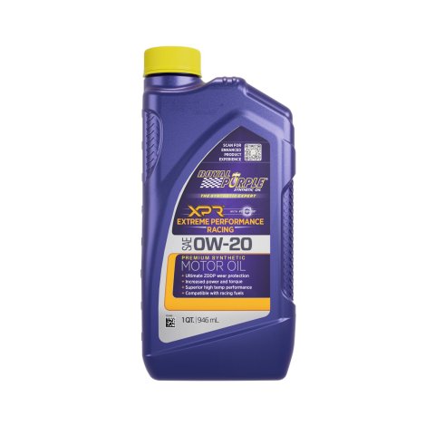 0w20 Royal Purple XPR Extreme Racing Motor Oil 01008-6 Engine Oil, 0W-20, Quart Bottle, 6 Quart Case thumbnail 2