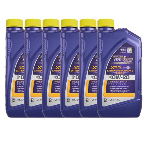 0w20 Royal Purple XPR Extreme Racing Motor Oil 01008-6 Engine Oil, 0W-20, Quart Bottle, 6 Quart Case thumbnail 4