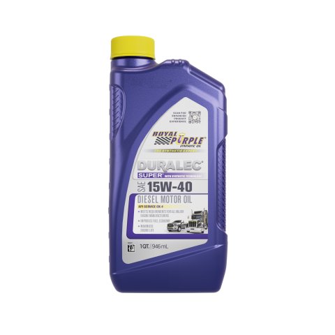 Royal Purple Engine Oil 06154 Duralec Super, 15W-40 CK-4, Qt., Case of 6 thumbnail 1