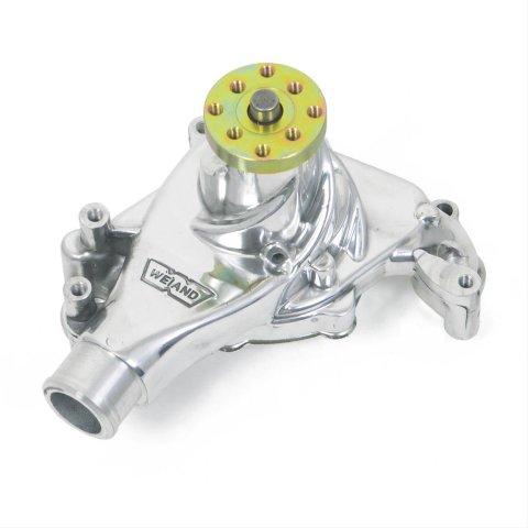 Weiand Action Plus Mechanical Water Pumps 9240P Pump, Mechanical, Plus, Long, High-Volume, Aluminum, Polished, Chevy, Small Block, Each thumbnail 1