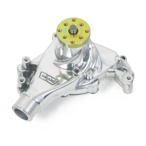 Weiand Action Plus Mechanical Water Pumps 9240P Pump, Mechanical, Plus, Long, High-Volume, Aluminum, Polished, Chevy, Small Block, Each thumbnail 2