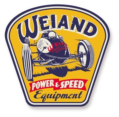 Weiand Retro Metal Signs 10004WND Sign; Power/Speed Sign