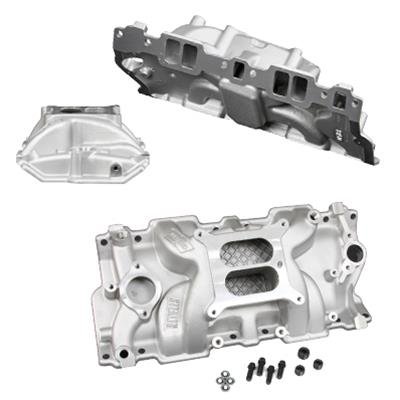 Weiand Speed Warrior Intake Manifolds 8150 Manifold, Warrior, Aluminum, Natural, Non-EGR, Square Bore, Chevy Small Block Gen I, Each thumbnail 3